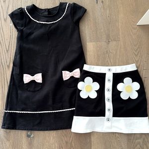 Gymboree Black dress and skirt, size 8
